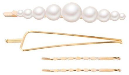 Ifmia 3 Stks/set Pearl Metal Haar Clip Haarband Kam Pin Barrette Haarspeld Hoofdtooi Accessoires Beauty Styling Gereedschap IF1100001-2