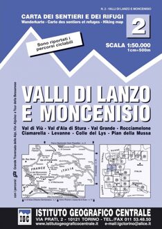 IGC Italien 1 : 50 000 Wanderkarte 02 Valli di Lanzo e Moncenisio