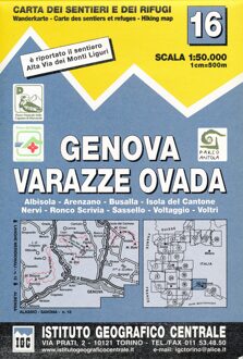 IGC Italien 1 : 50 000 Wanderkarte 16 Genova Varazze Ovada