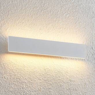 Ignazia LED wandlamp, 47 cm, wit, metaal, omhoog/omlaag