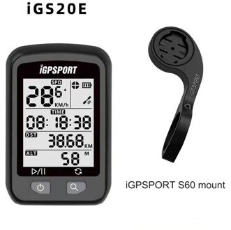 Igpsport IGS10S Gps Fietscomputer IPX6 Waterdichte Fiets Kilometerstand Sport IGS20E Snelheidsmeter Road Moutain Mtb Accessoires IGS20E S60 mount