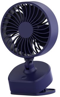 Ihoven Draagbare Mini Fan Clip-Op Tafel Ventilator Usb Oplaadbare Desk Fan 360 Graden Rotatie Verstelbare Desktop Clip-op Fan blauw