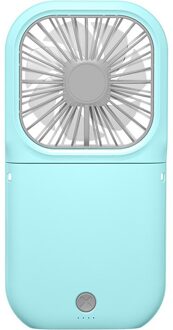 Ihoven Draagbare Mini Ventilator Usb Oplaadbare 3 Speed Verstelbare Hand Gratis Fan Luchtkoeler Cooling Conditioning Voor Thuis Outdoor blauw