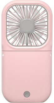 Ihoven Draagbare Mini Ventilator Usb Oplaadbare Met Power Bank Handheld Fan Desk Verstelbare Fan Luchtkoeler Home Office Outdoor Reizen roze