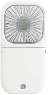 Ihoven Draagbare Mini Ventilator Usb Oplaadbare Met Power Bank Handheld Fan Desk Verstelbare Fan Luchtkoeler Home Office Outdoor Reizen wit