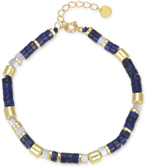 Ihun 925 Sterling Zilveren Armband Blauw - One Size