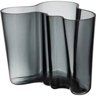 Iittala Alvar Aalto Collection vaas 160mm donkergrijs