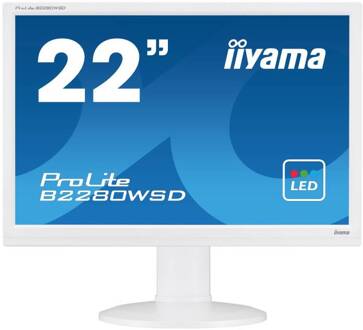Iiyama b2280wsd - 22 inch - 1680x1050 - DVI - VGA - Zwart