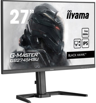 Iiyama PC-scherm - IIYAMA G-MASTER GB2745HSU-B1 - 27"" 1920 x 1080 - IPS-paneel - 1 ms - 100 Hz - HDMI / DisplayPort