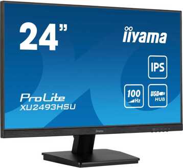 Iiyama PC-scherm - IIYAMA PROLITE XU2493HSU-B6 - 23,8"" 1920x1080 - IPS-paneel - 1 ms - 100 Hz - HDMI / DisplayPort