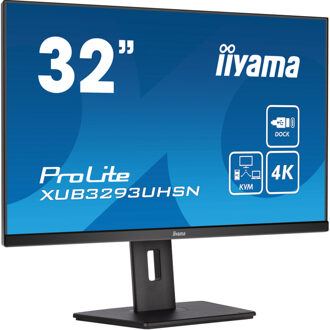 Iiyama PC-scherm - IIYAMA - XUB3293UHSN-B5 - 32 IPS LED 4K 3840 x 2160 - 4ms - 60Hz - HDMI DP USB-C