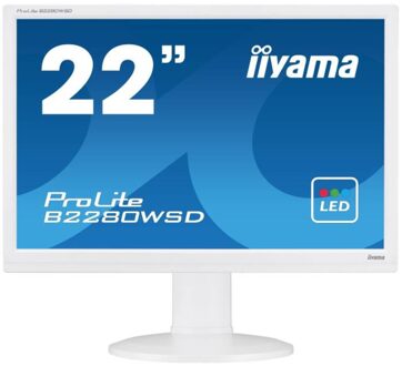 Iiyama ProLite B2280WSD - 22 inch - 1680x1050 - DVI - VGA - Zwart - small