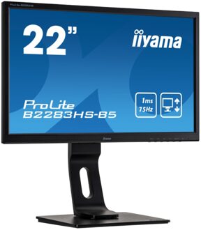 Iiyama ProLite B2283HS - 22 inch - 1920x1080 - DVI - HDMI - VGA - Zwart