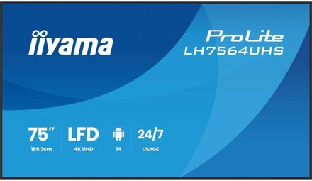 Iiyama ProLite LH7564UHS-B1AG Public Display