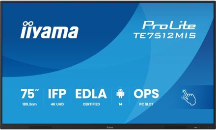 Iiyama ProLite TE7512MIS-B4AG Public Display