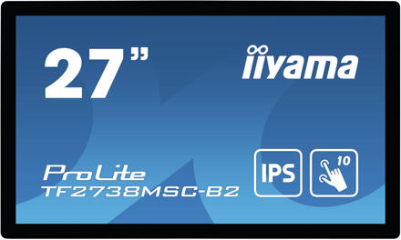 Iiyama ProLite TF2738MSC-B2 touch screen-monitor 68,6 cm (27") 1920 x 1080 Pixels Multi-touch Multi-gebruiker Zwart