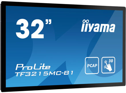 Iiyama ProLite TF3215MC-B1 touch screen-monitor 81,3 cm (32") 1920 x 1080 Pixels Single-touch Kiosk Zwart
