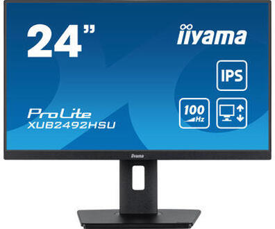 Iiyama ProLite XUB2492HSU-B6 Monitor Zwart