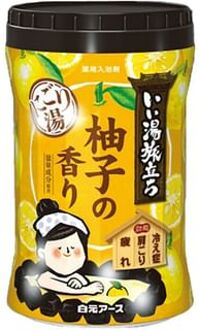 iiyu Tabidachi Nigori Japanese Onsen Bath Salt Bottle Yuzu 600g