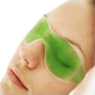 Ijs Slaapmasker Cover Koude Slapen Oogmasker Kompres Gel Eye Vermoeidheid Relief Ontspanning Verwijder Dark Circle Eye Shield Care Tools 1stk - geel