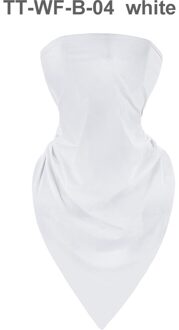 Ijs Zijde Driehoekige Sjaal Zomer Bandana Mannelijke Dunne Naadloze Magic Cool Hoofdband Mannen Zon Blok Vrouwen Fiets Zonnebrandcrème Maskers 1 stk wit