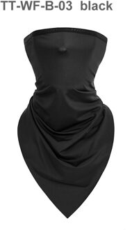 Ijs Zijde Driehoekige Sjaal Zomer Bandana Mannelijke Dunne Naadloze Magic Cool Hoofdband Mannen Zon Blok Vrouwen Fiets Zonnebrandcrème Maskers 1 stk zwart