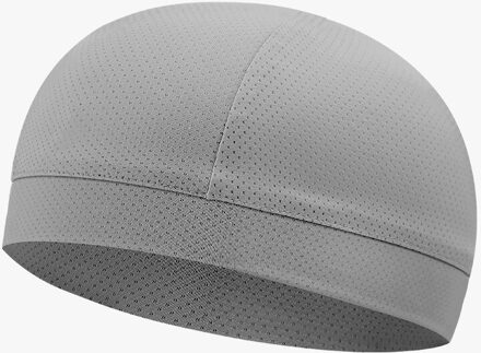 Ijs Zijde Schedel Cap Outdoor Winddicht Zon Proof Quick Dry Fietsen Cap Soft Comfort Vlekken Hoed Voor Vissen Running PSEN999 licht grijs