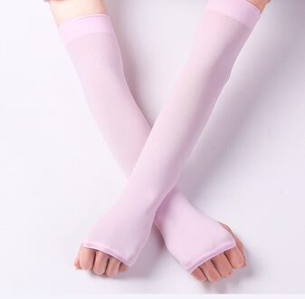 Ijs Zijde Zonnebrandcrème Arm Mouw Mannen Mouwen Dames Uv Arm Guard Handschoenen Outdoor Riding Rijden Bescherming Arm mouwen Roze