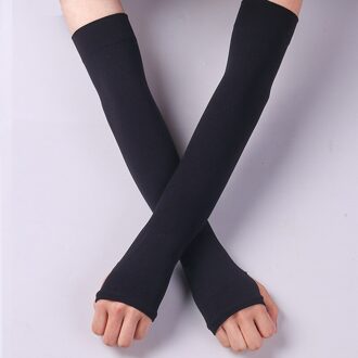 Ijs Zijde Zonnebrandcrème Arm Mouw Mannen Mouwen Dames Uv Arm Guard Handschoenen Outdoor Riding Rijden Bescherming Arm mouwen zwart