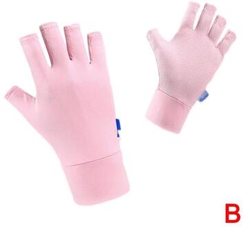 Ijs Zijde Zonnebrandcrème Handschoenen Outdoor Rijden En Rijden Half-Vinger Koud Gevoel Antislip Ademend Anti-Ultraviolet sport Mouwen