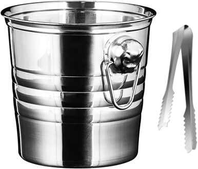 Ijsemmer Chiller Opslag Ktv Verdikte Party Champagne Koeler Container Bar Benodigdheden Thuis Draagbare Met Tang Rvs