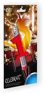 Ijsfontein Zilver Cijfer 1 Zilver - Grijs