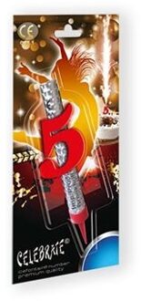 Ijsfontein Zilver Cijfer 5 Zilver - Grijs