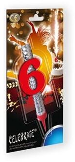 Ijsfontein Zilver Cijfer 6 Zilver - Grijs