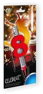 Ijsfontein Zilver Cijfer 8 Zilver - Grijs