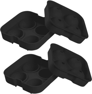 IJsklontjes mal - 2x - rond - siliconen - ijsblokjes maken - whisky ijsballen