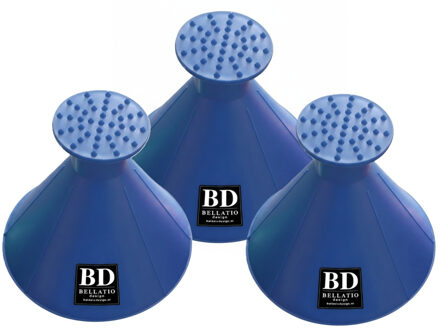 Ijskrabber - 3x - blauw - rond - trechter - krabber - multifunctioneel - auto