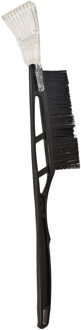 Ijskrabber - met borstel - 52 cm zwart - kunststof - Ruiten krabber - Auto accessoires