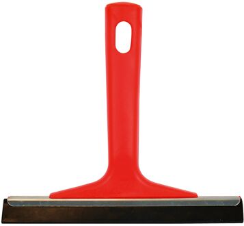 ijskrabber met raamtrekker 16 cm rood