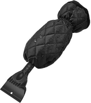 Ijskrabber Mitt Voorruit Met Waterdichte Handschoen Gevoerd Van Dikke zwart