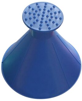 Ijskrabber Nuttig Voorruit Sneeuw Removal Magic Outdoor Ijs Schop Kegel Vormige Trechter Sneeuw Remover Tool Schrapen een Ronde 14 Blauw