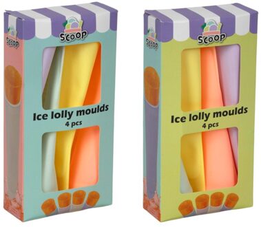 Ijslollymakers uni squeeze 4 stuks kleur