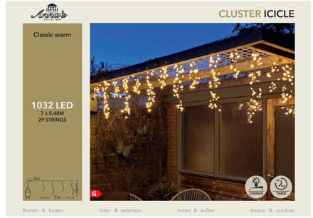 Ijspegelverlichting - 1032 leds - klassiek warm wit