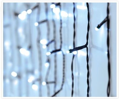 IJspegelverlichting helder wit buiten 180 lampjes 600 x 52 cm - Kerstverlichting kerstboom