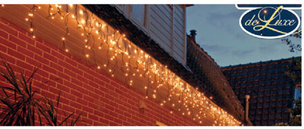 Ijspegelverlichting lichtsnoeren - 200 led - warm wit - 8 m