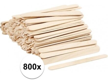 IJsstokjes - 800x - naturel hout - 11,5 cm x 1 cm - Hobby - knutselen - knutselhoutjes - plat