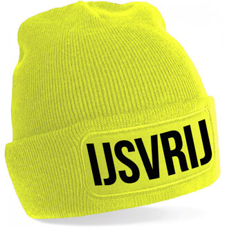 IJsvrij muts unisex one size - geel One size
