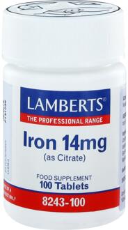 IJzer Citraat 14 mg - 100 Tabletten