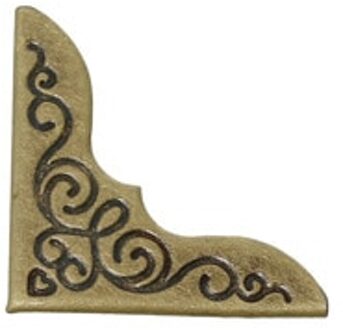 Ijzer Gebaseerde Legering Doos Hoekbeschermers Boek Scrapbooking Albums's Mappen Antieke Bronzen Bloem Gesneden 23mm x 23mm 200 Stks