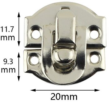 Ijzer Houten Doos Hasp Klink Haak Sieraden Doos Hangslot Hangslot 07